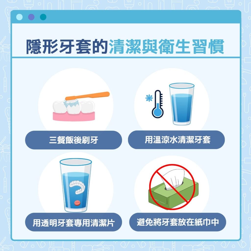 隱形牙套的清潔與衛生習慣