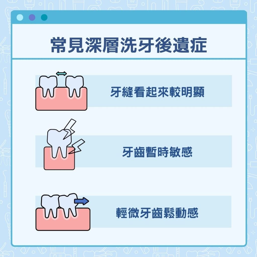 常見深層洗牙後遺症